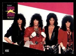 1991 Pro Set SuperStars MusiCards #196a Kiss Card